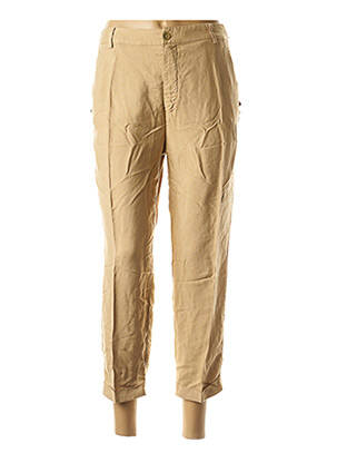 Pantalon 7/8 taille élastique beige MASON'S femme