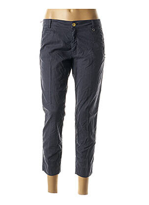 Pantalon 7/8 coupe cigarette taille basse bleu MASON'S femme