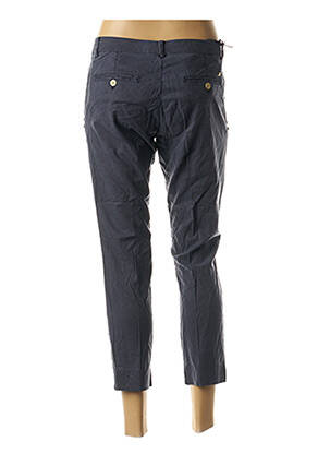Pantalon 7/8 coupe cigarette taille basse bleu MASON'S femme