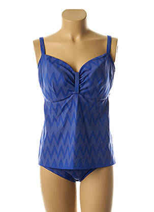 Tankini imprimé fantaisie bleu PRIMADONNA femme