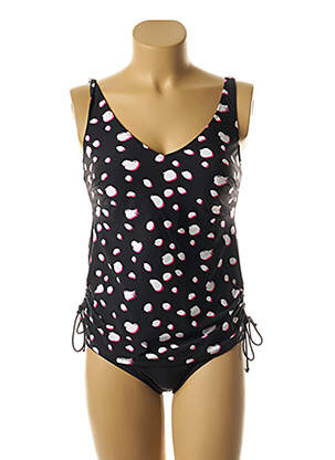 Tankini imprimé fantaisie noir ANITA femme