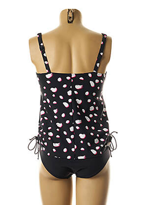 Tankini imprimé fantaisie noir ANITA femme