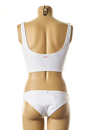 Tankini bretelles élastiquées blanc BANANA MOON femme