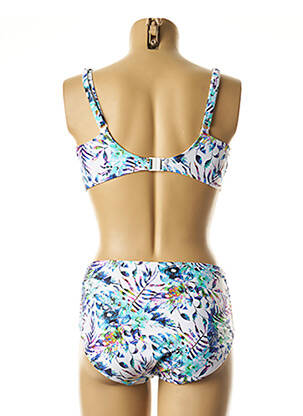 Maillot de bain 2 pièces stretch bleu FANTASIE femme
