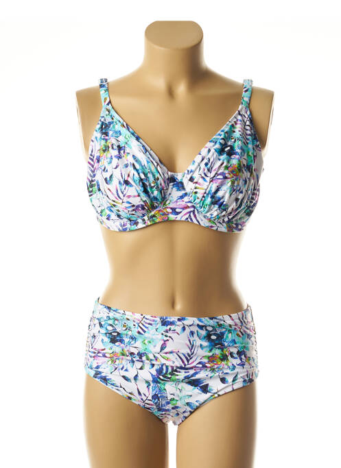 Maillot de bain 2 pièces bleu FANTASIE pour femme