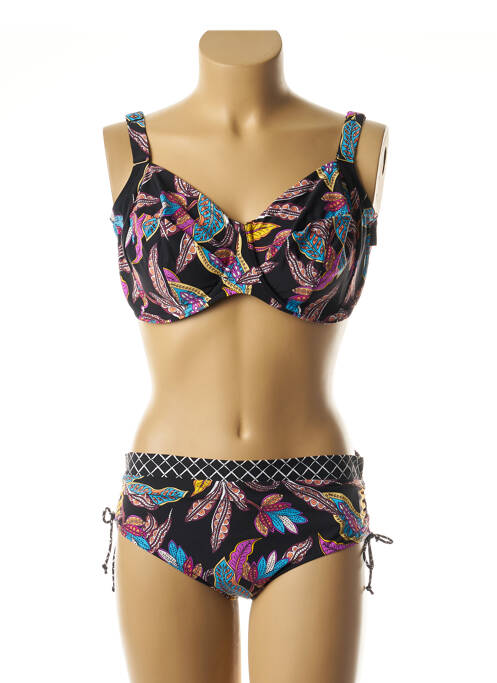 Maillot de bain 2 pièces noir ROSA FAIA pour femme