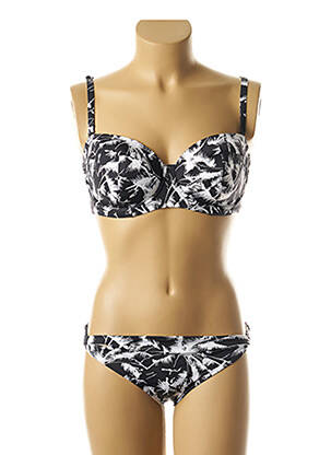 Maillot de bain 2 pièces stretch noir FREYA femme