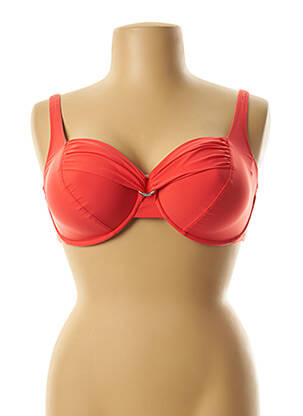 Haut de maillot de bain stretch orange ROSA FAIA femme