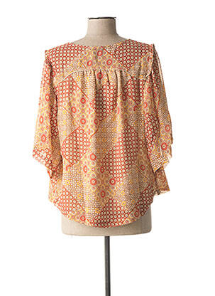 Blouse légère et transparente manches longues beige ORFEO femme