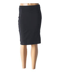 Jupe mi-longue fermeture zip latéral noir PLATINE COLLECTION femme