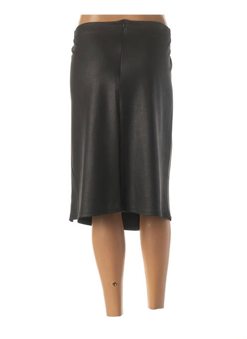 Jupe mi-longue noir FRANCK ANNA pour femme