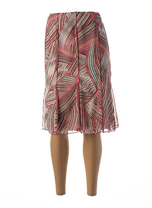 Jupe mi-longue taille élastique gris GUY DUBOUIS femme