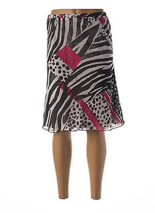 Jupe mi-longue doublure noir GUY DUBOUIS femme
