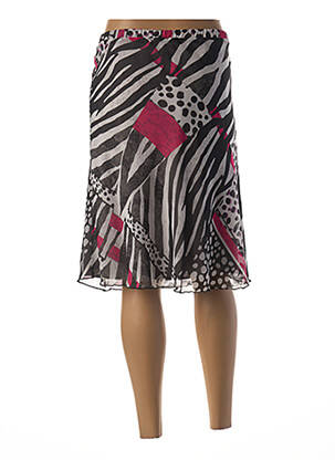 Jupe mi-longue doublure noir GUY DUBOUIS femme