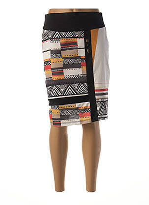Jupe mi-longue stretch noir MERI & ESCA femme