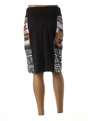 Jupe mi-longue stretch noir MERI & ESCA femme