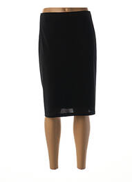 Jupe mi-longue coupe droite noir GUY DUBOUIS femme