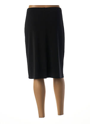 Jupe mi-longue coupe droite noir GUY DUBOUIS femme