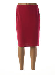 Jupe mi-longue stretch rouge MERI & ESCA femme