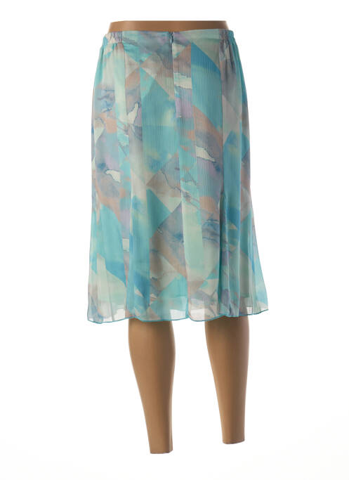 Jupe mi-longue bleu GUY DUBOUIS pour femme