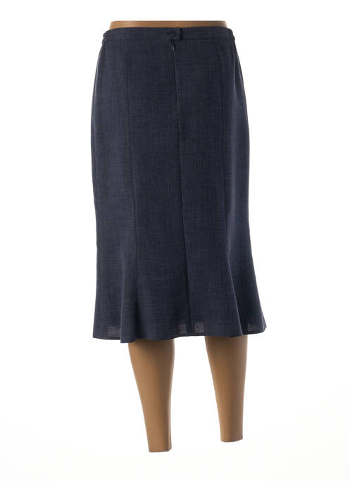 Jupe mi-longue bleu GUY DUBOUIS pour femme
