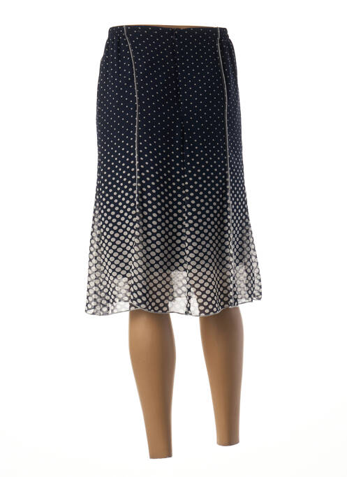 Jupe mi-longue bleu GUY DUBOUIS pour femme