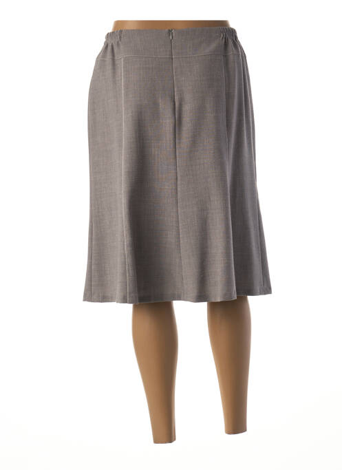 Jupe mi-longue gris FRANCE RIVOIRE pour femme