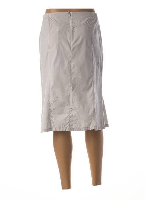 Jupe mi-longue gris GUY DUBOUIS pour femme