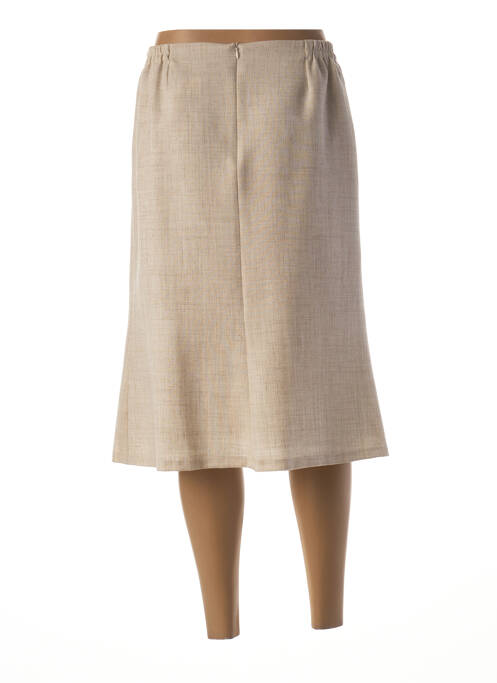 Jupe mi-longue gris GUY DUBOUIS pour femme