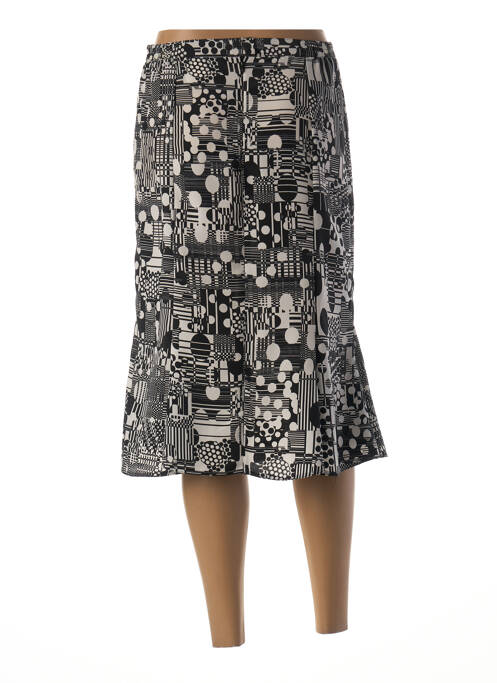 Jupe mi-longue noir GUY DUBOUIS pour femme