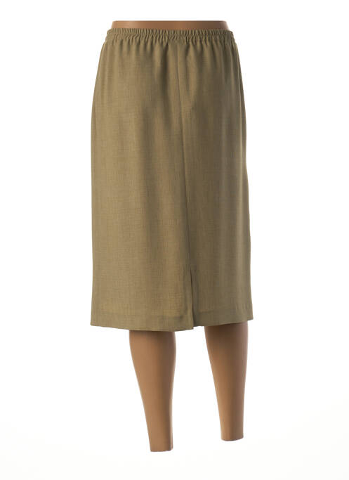 Jupe mi-longue vert GUY DUBOUIS pour femme