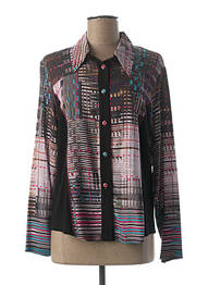 Chemisier coupe cintrée manches longues violet GUY DUBOUIS femme
