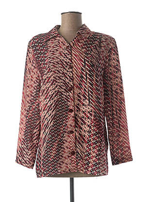 Chemisier coupe cintrée manches longues rose FRANCE RIVOIRE femme