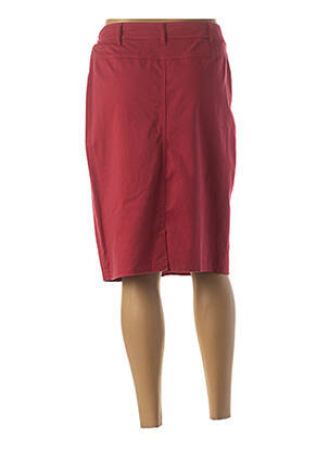 Jupe mi-longue stretch rouge GUY DUBOUIS femme