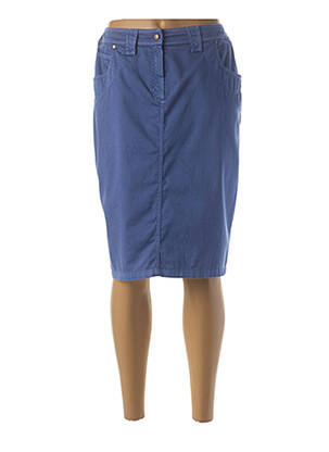 Jupe mi-longue taille normale bleu MERI & ESCA femme