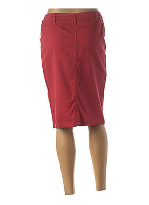 Jupe mi-longue taille normale rouge FRANCE RIVOIRE femme