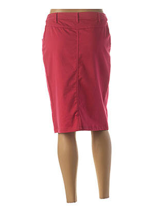 Jupe mi-longue taille normale rose GUY DUBOUIS femme