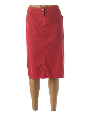 Jupe mi-longue taille normale rose GUY DUBOUIS femme