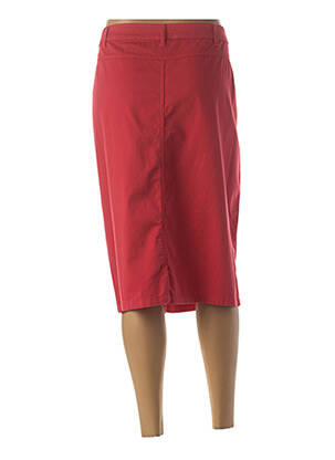 Jupe mi-longue taille normale rose GUY DUBOUIS femme