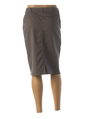 Jupe mi-longue taille normale gris GUY DUBOUIS femme