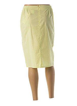 Jupe mi-longue taille élastique vert FRANCE RIVOIRE femme