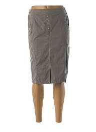 Jupe mi-longue stretch gris MERI & ESCA femme