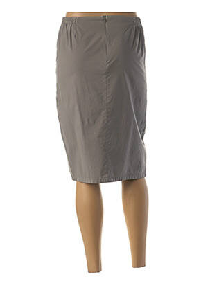 Jupe mi-longue stretch gris MERI & ESCA femme