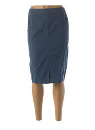 Jupe mi-longue stretch bleu MERI & ESCA femme