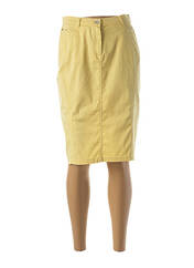 Jupe mi-longue jaune GUY DUBOUIS pour femme seconde vue