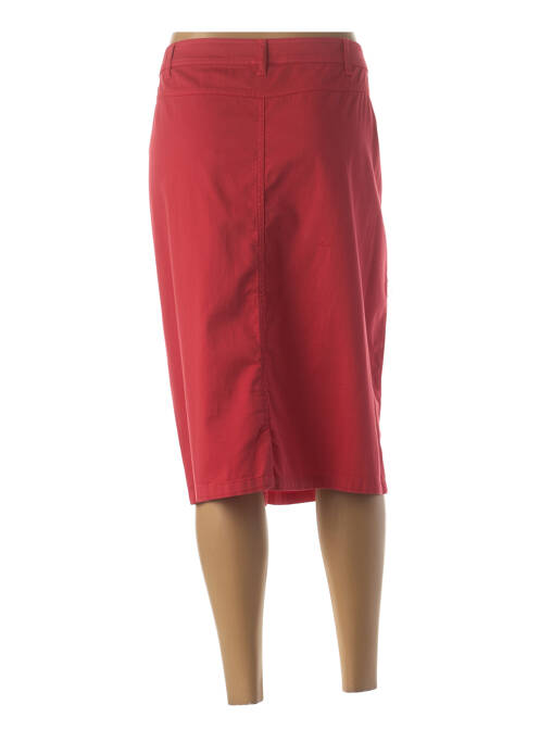 Jupe mi-longue rouge IMPULSION pour femme