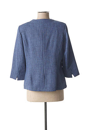 Veste casual epaulette bleu GUY DUBOUIS femme