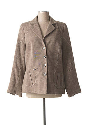 Blazer poches marron FRANCE RIVOIRE femme