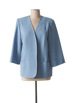 Veste casual epaulette bleu GUY DUBOUIS femme