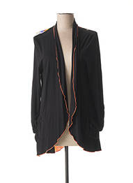 Veste casual poches noir FRANCE RIVOIRE femme